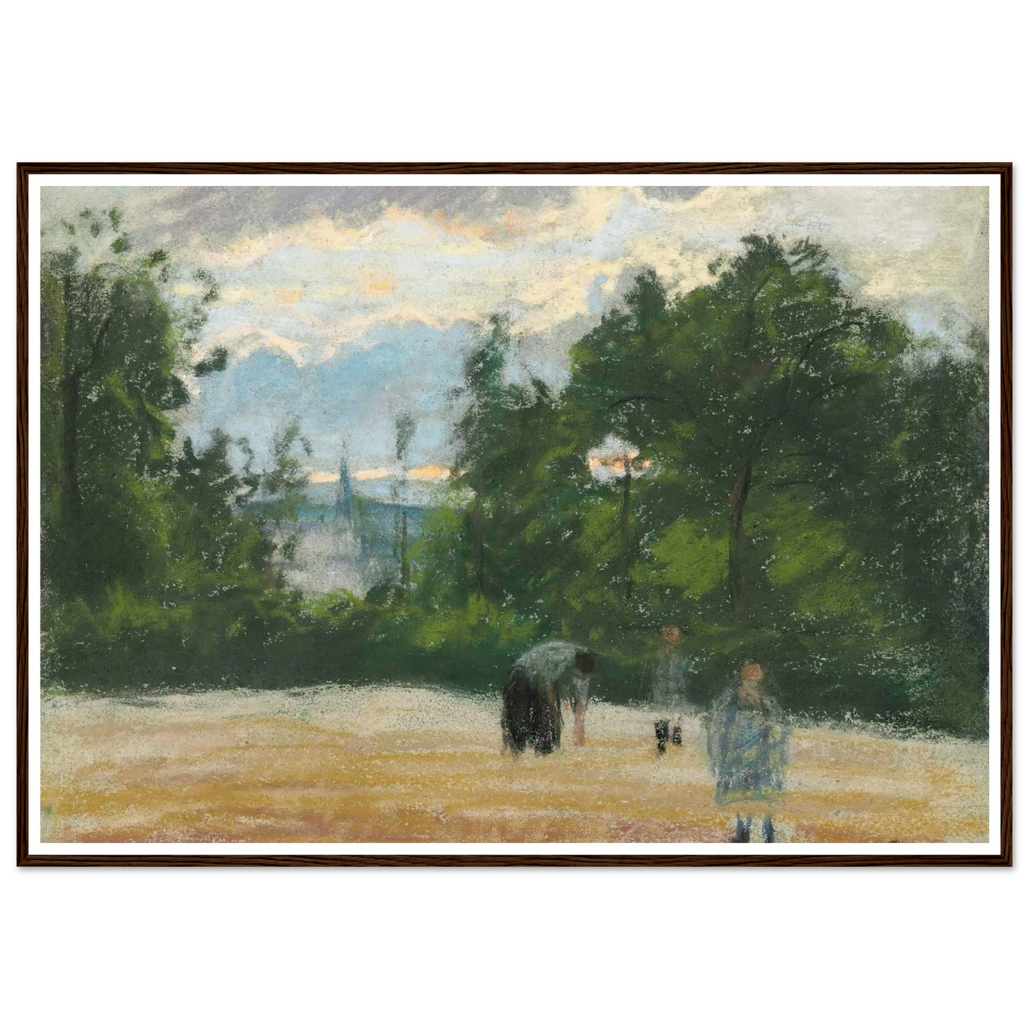 La clairière (circa 1875) Art Print | Camille Pissarro-Quipham Collections