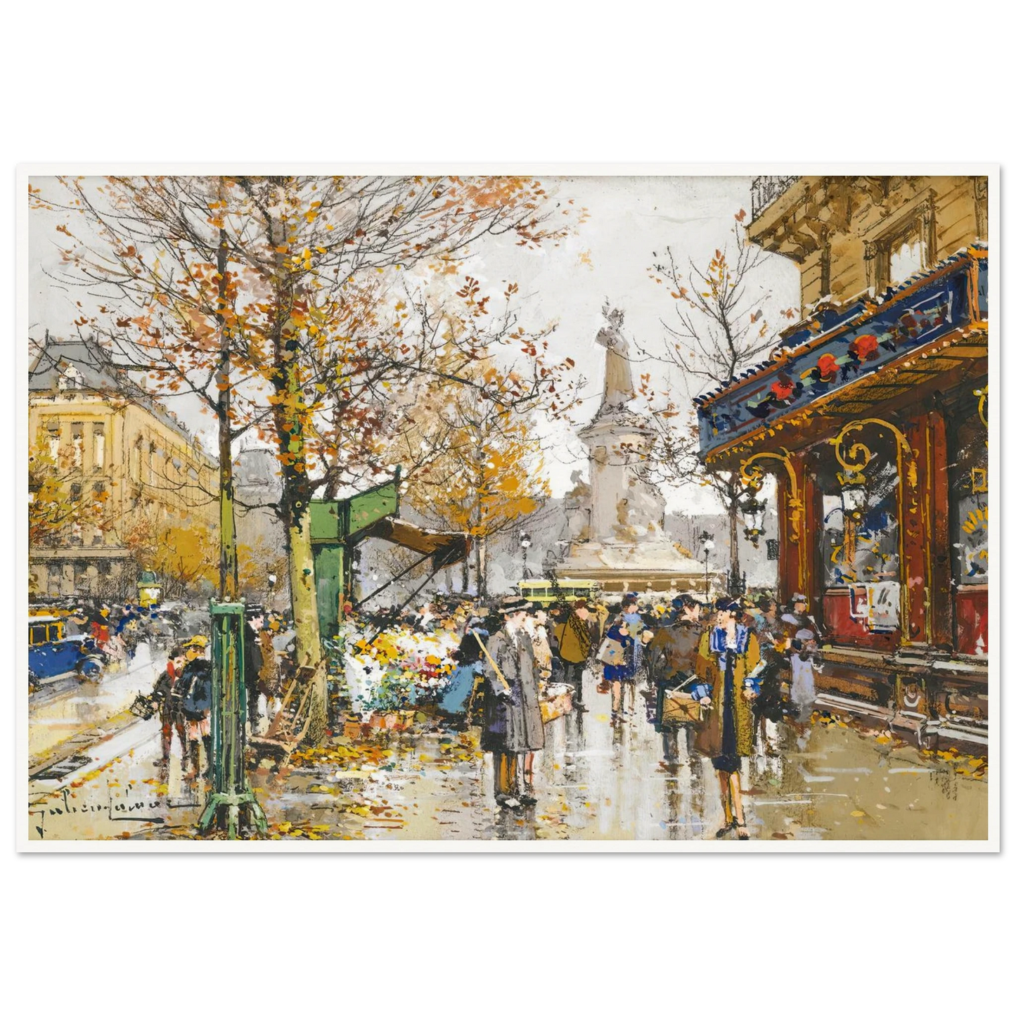 Place De La Republique Art Print | Eugene Galien Laloue-Quipham Collections