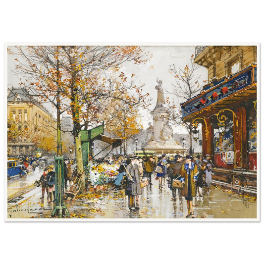 Place De La Republique Art Print | Eugene Galien Laloue-Quipham Collections