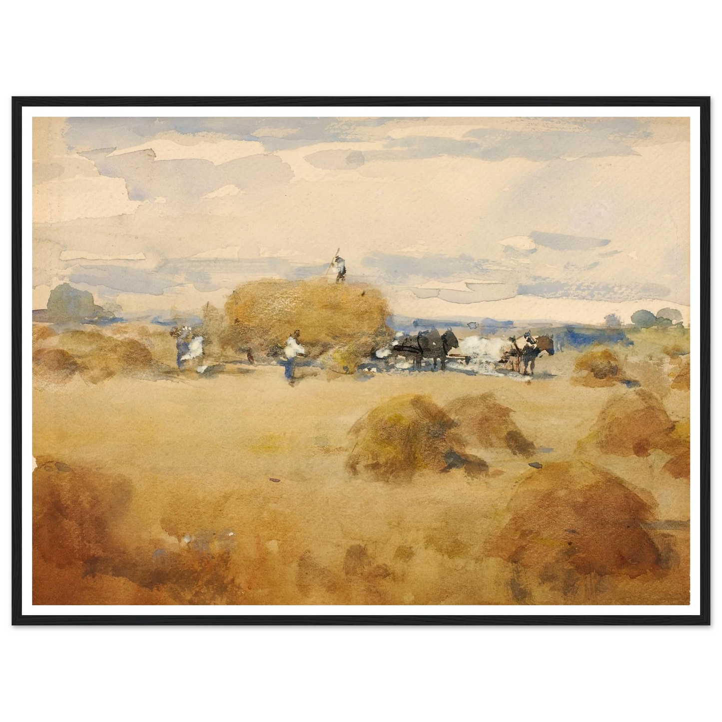 Haymaking Scene Art Print | William Henry Holmes-Quipham Collections