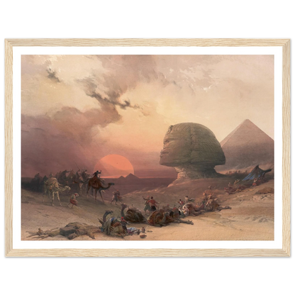 Approach of the simoom. Desert of Gizeh. (1846-1849) Art Print | David Roberts-Quipham Collections