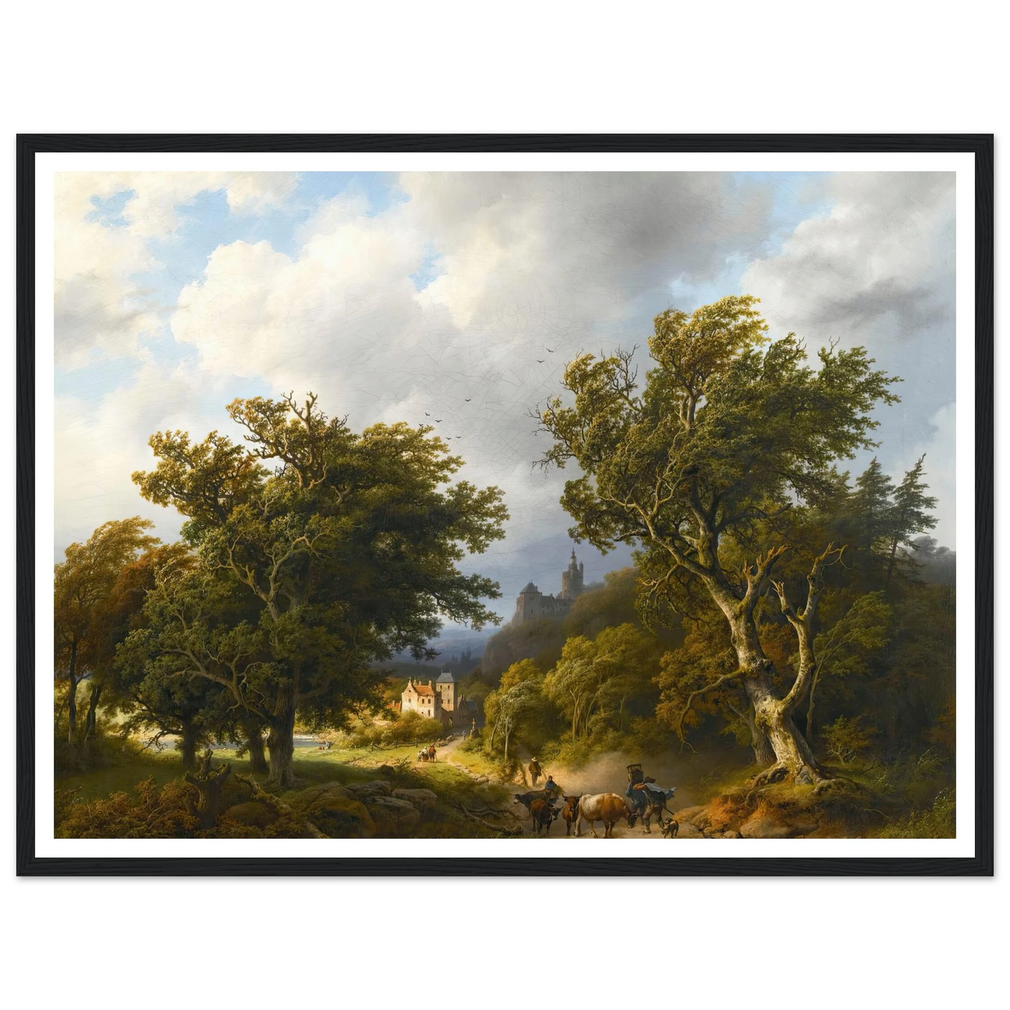 The gust of wind (1855) Art Print | Barend Cornelis Koekkoek-Quipham Collections