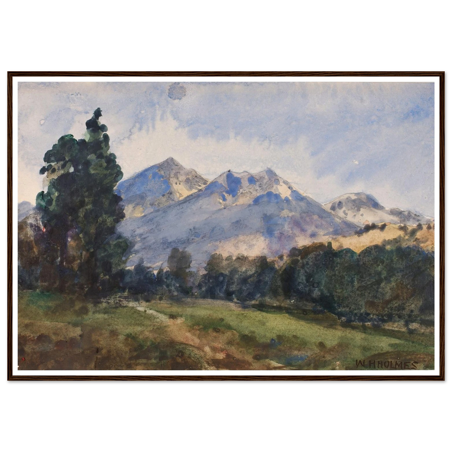 Wyoming Foot Hills (1921) Art Print | William Henry Holmes-Quipham Collections