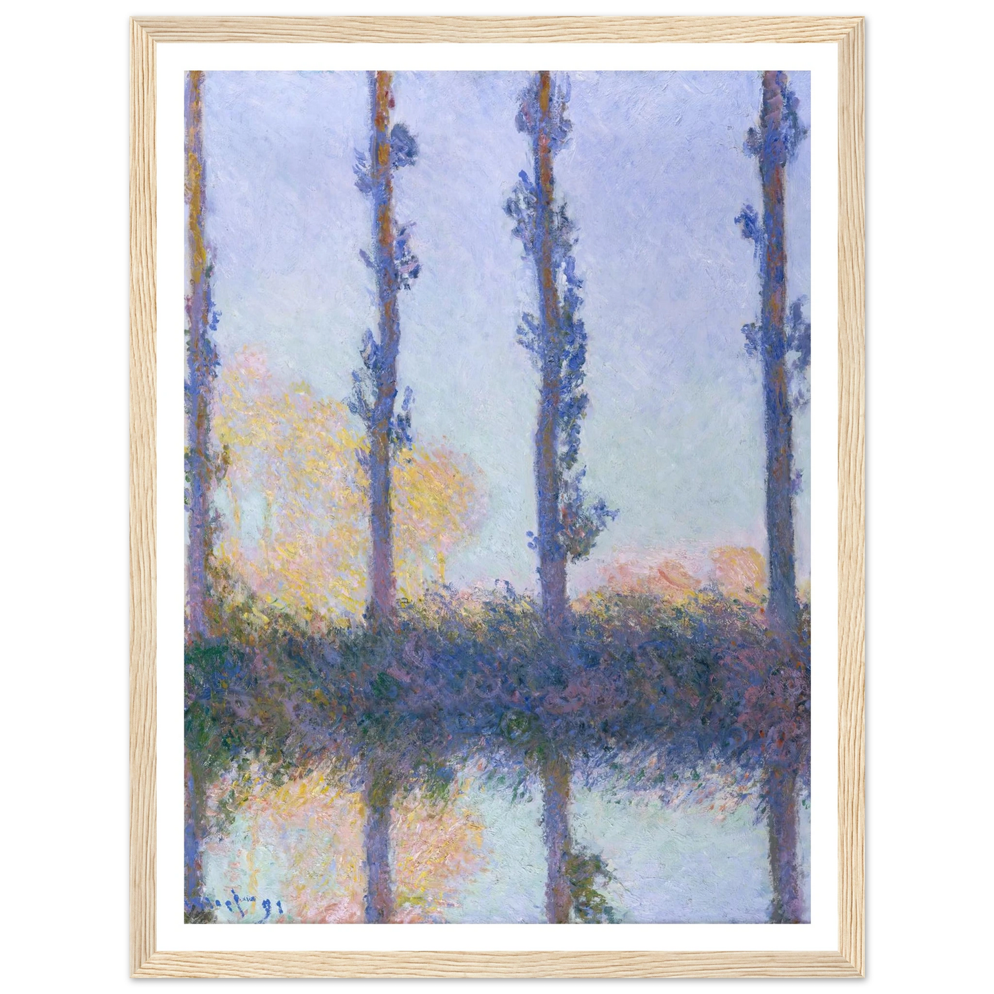 The Four Trees (1891) Art Print | Claude Monet-Quipham Collections