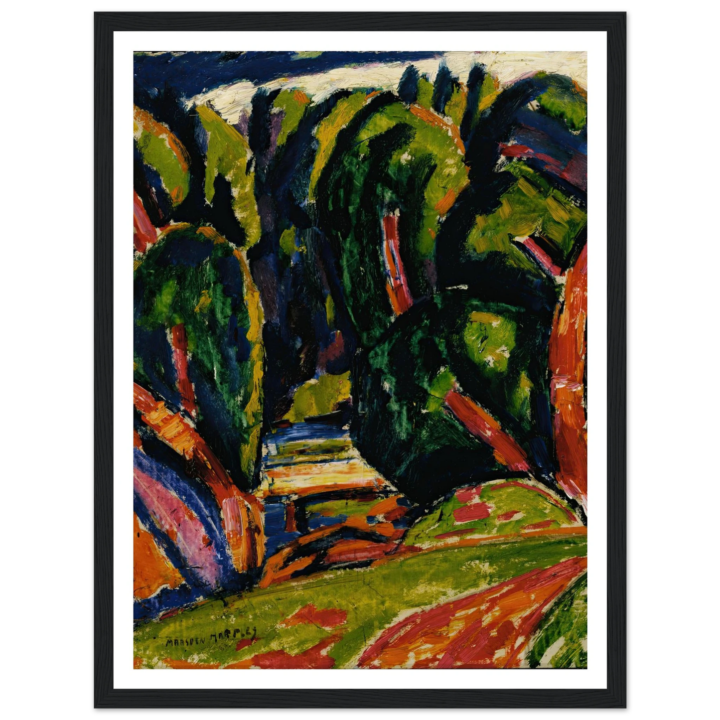 Red Tree (1910) Art Print | Marsden Hartley-Quipham Collections