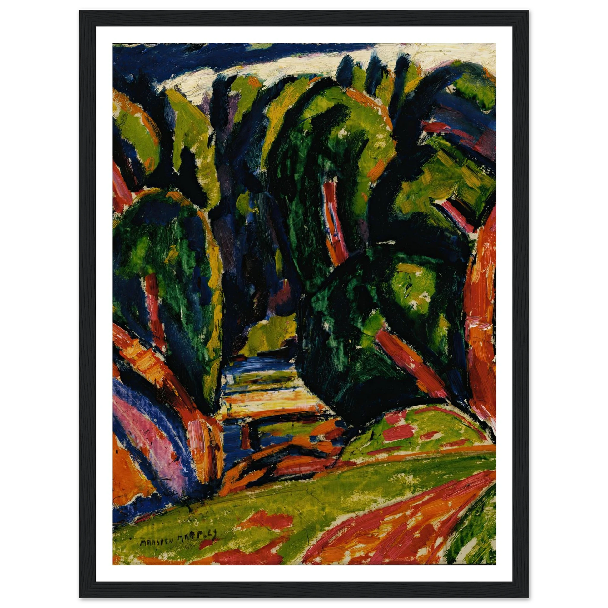 Red Tree (1910) Art Print | Marsden Hartley-Quipham Collections