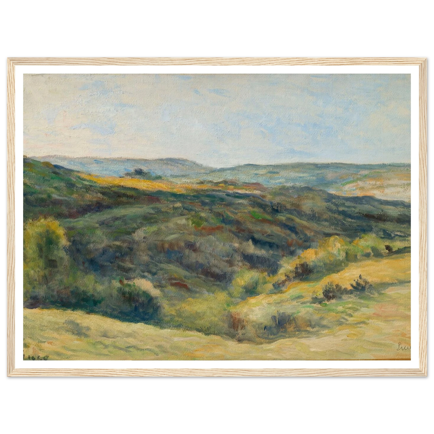 Rolleboise, les coteaux de la Rouge Voie (1925) Art Print | Maximilien Luce-Quipham Collections