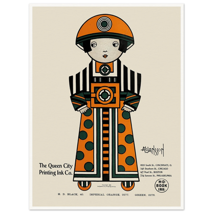 Queen City Ink, Ad. 02 (1890-1913) Art Print | Augustus Jansson-Quipham Collections