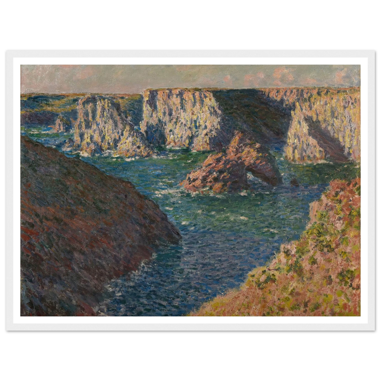 Les Rochers de Belle-Ile Art Print | Claude Monet-Quipham Collections