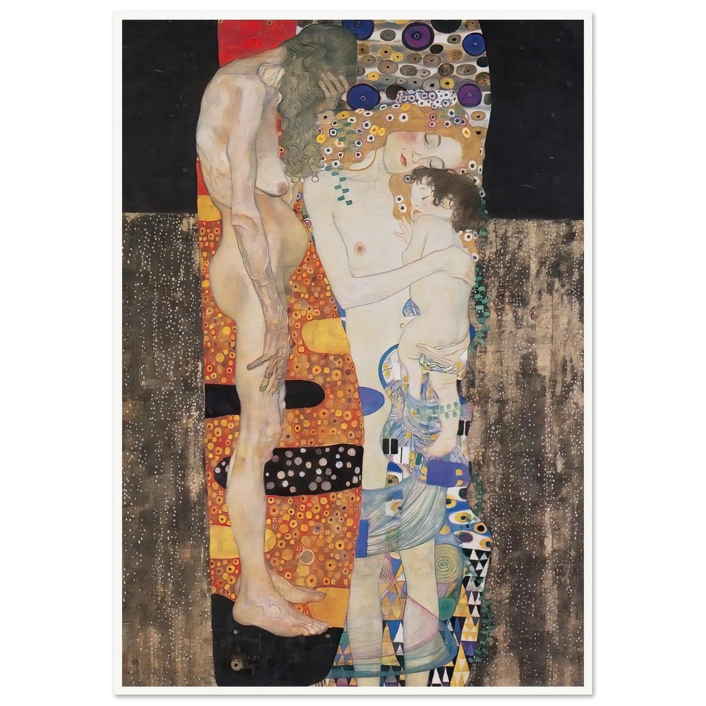 The Three Ages of the Woman (1905) Art Print | Gustav Klimt-Quipham Collections