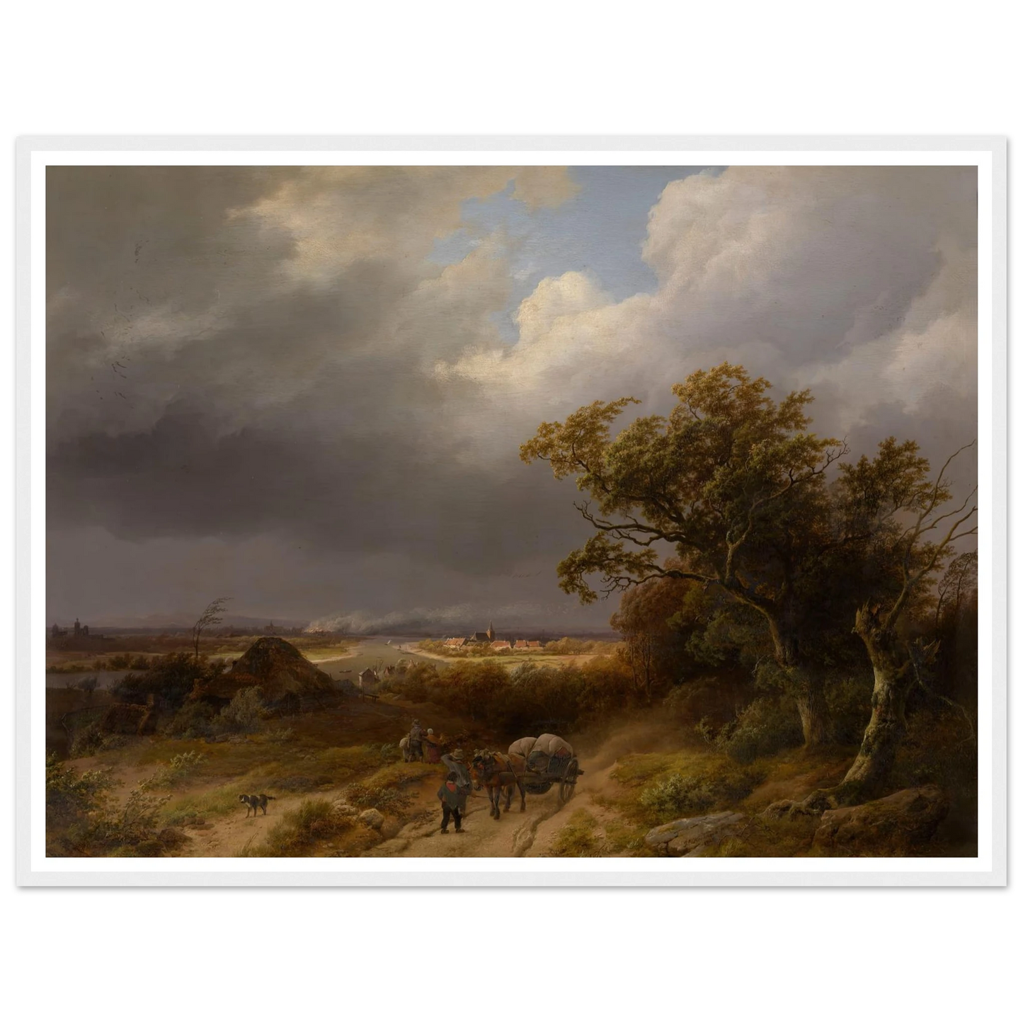 Landscape near Cleves (1846) Art Print | Barend Cornelis Koekkoek-Quipham Collections