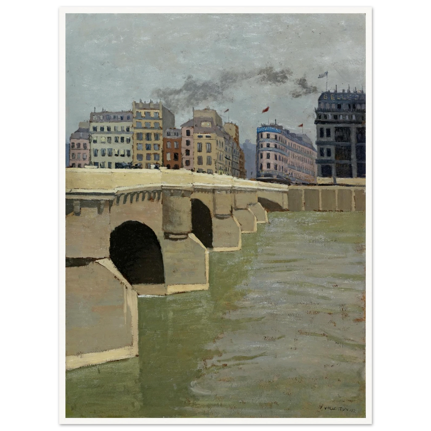 The Pont Neuf Bridge, 1902 Art Print | Felix Vallotton-Quipham Collections