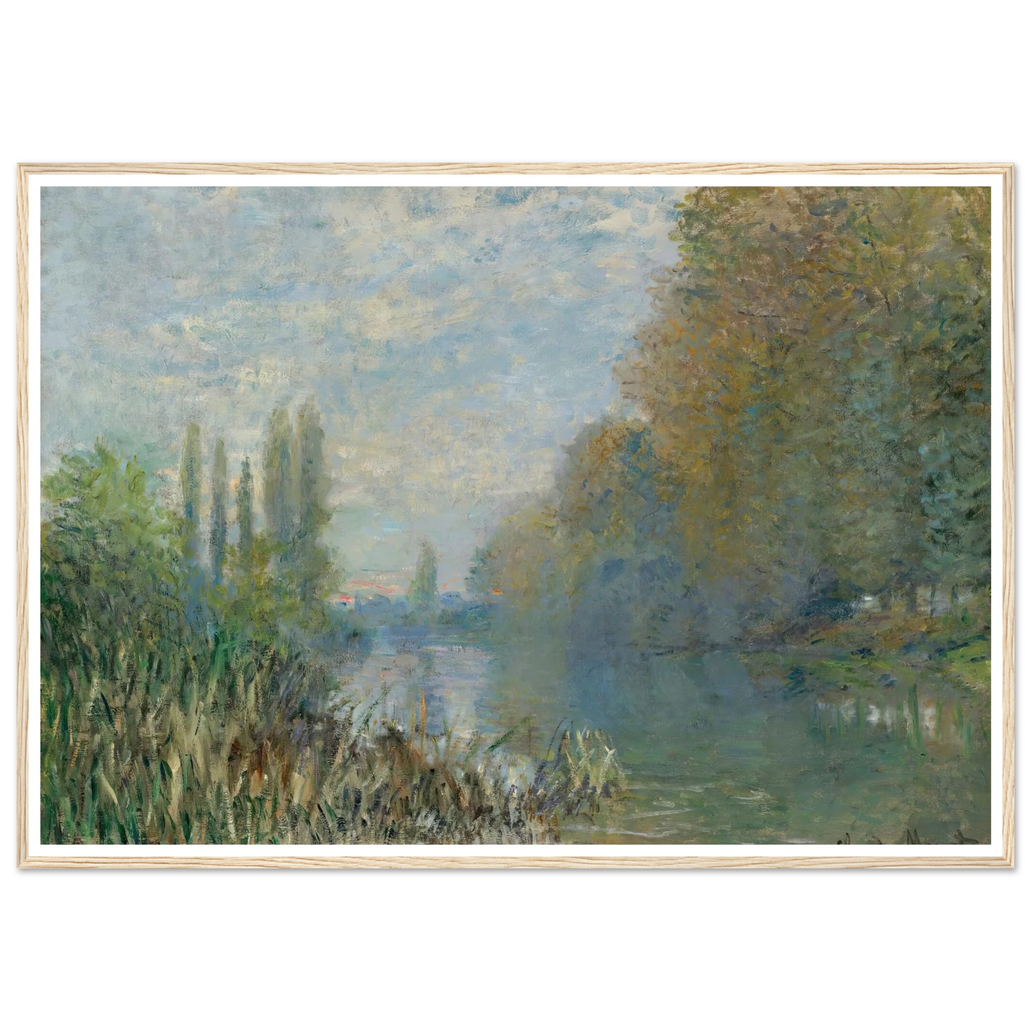 Bords De La Seine En Automne (1876) Art Print | Claude Monet-Quipham Collections