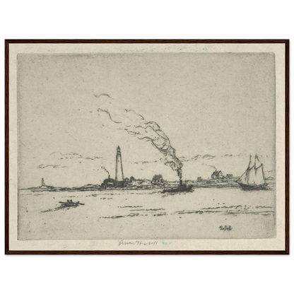 Boston Light (circa 1911) Art Print | Ernest Haskell-Quipham Collections