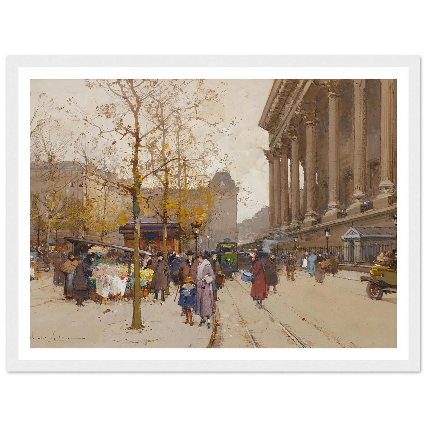 La Madeleine Art Print | Eugene Galien Laloue-Quipham Collections