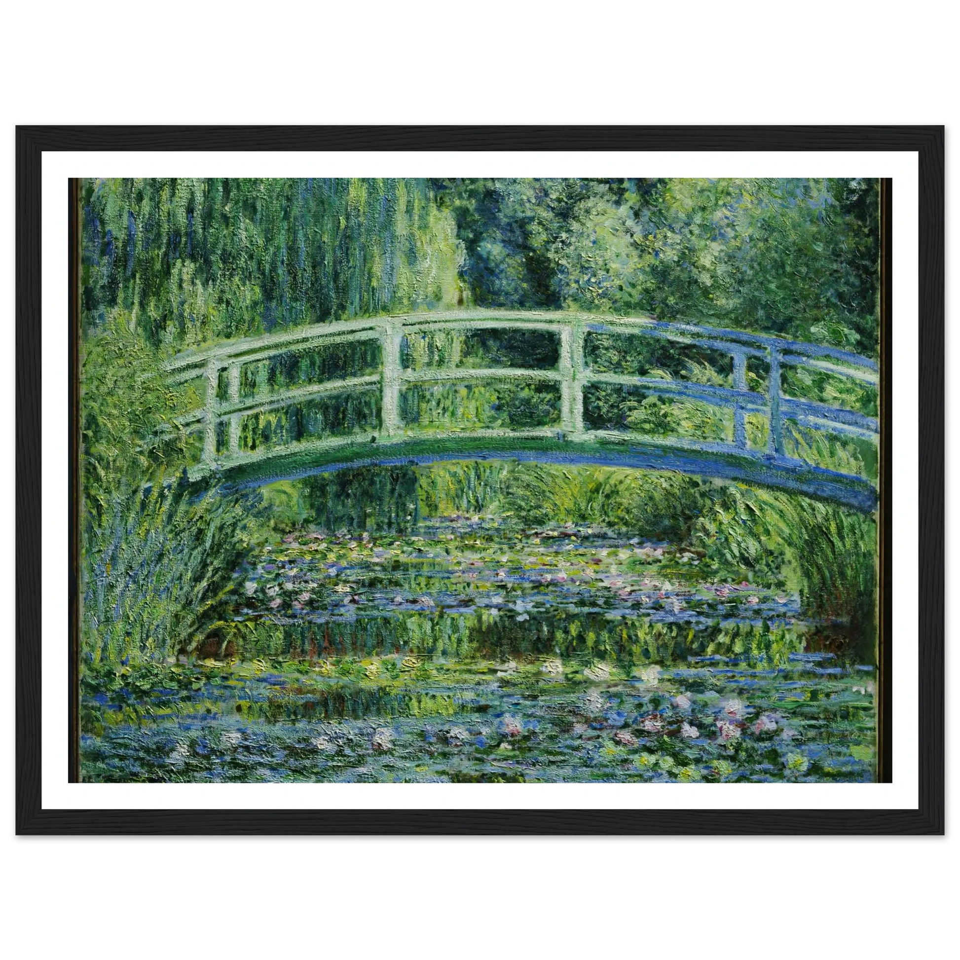 Water Lilies and Japanese Bridge (1899) Art Print | Claude Monet-Quipham Collections