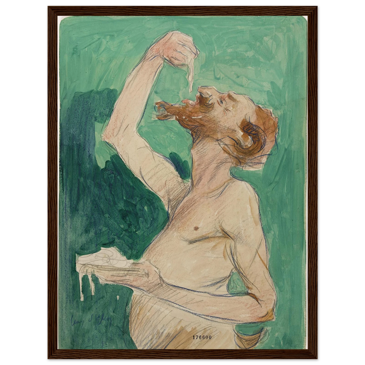Faune mangeant des spaghettis (1920) Art Print | Jean Dylen-Quipham Collections