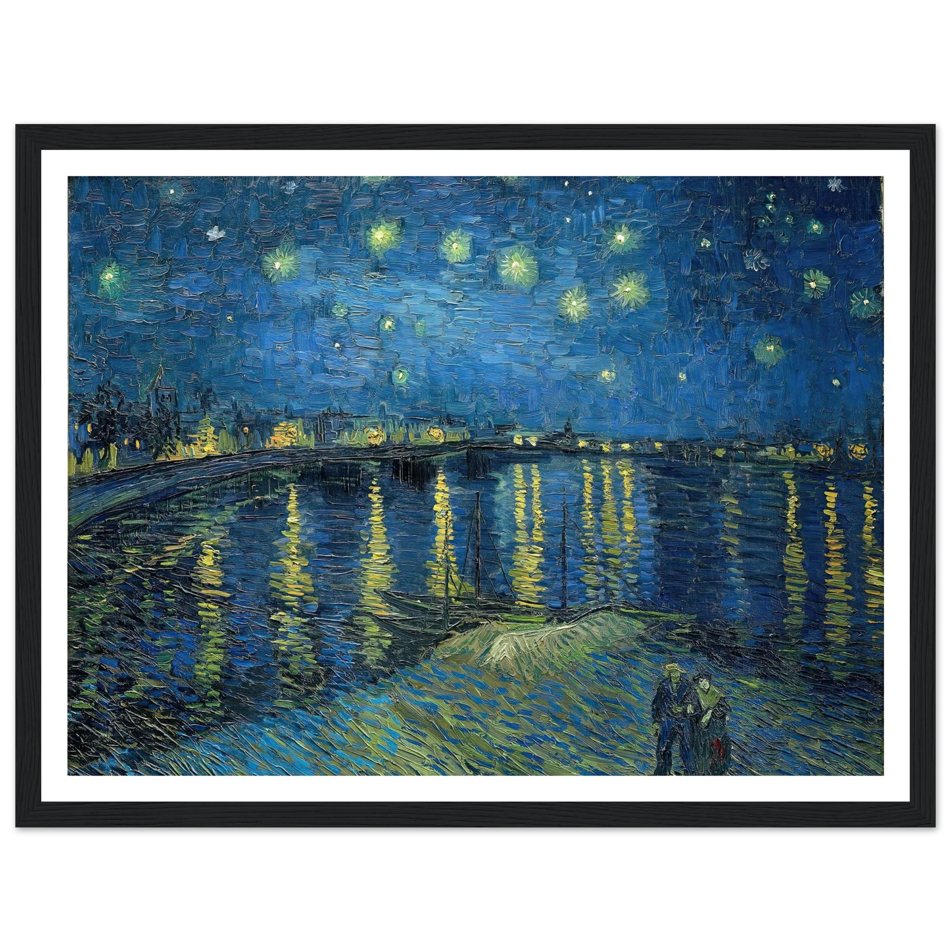 Starry Night Over the Rhone (1888) Art Print | Vincent van Gogh-Quipham Collections