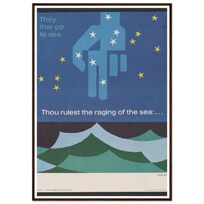 Thou rulest the raging of the sea … Psalms 89_9 (1963) Art Print | Joseph Binder-Quipham Collections