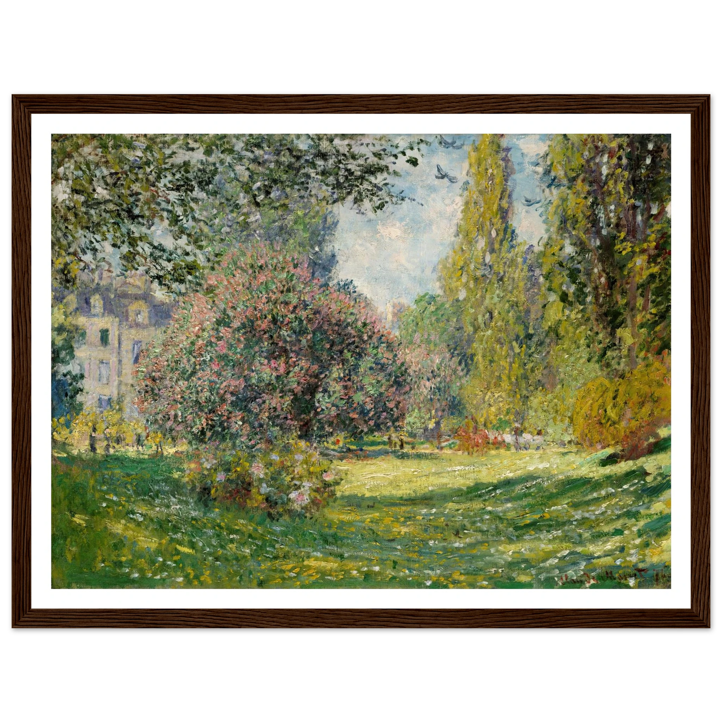 Landscape; The Parc Monceau (1876) Art Print | Claude Monet-Quipham Collections