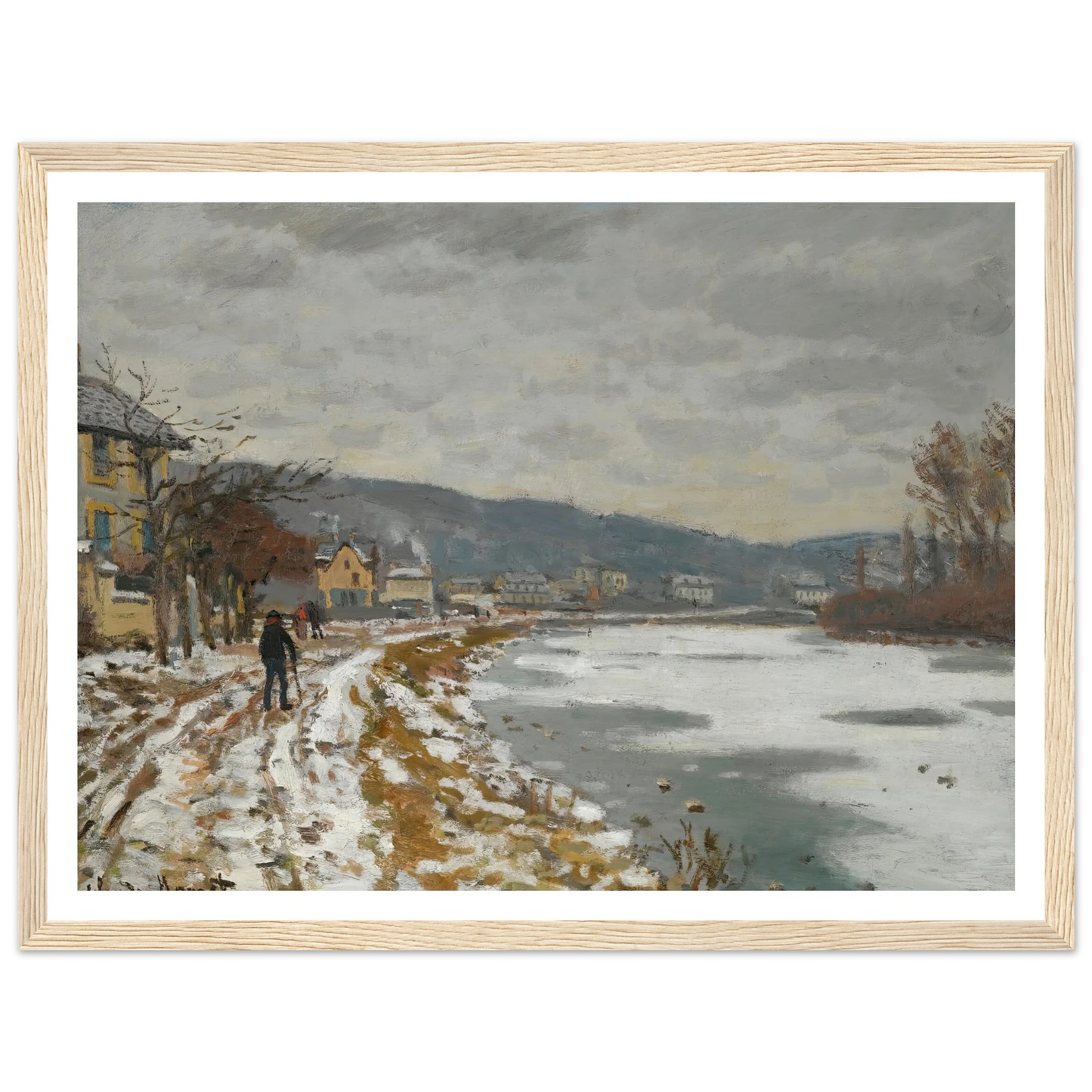 La Seine À Bougival (1869) Art Print | Claude Monet-Quipham Collections
