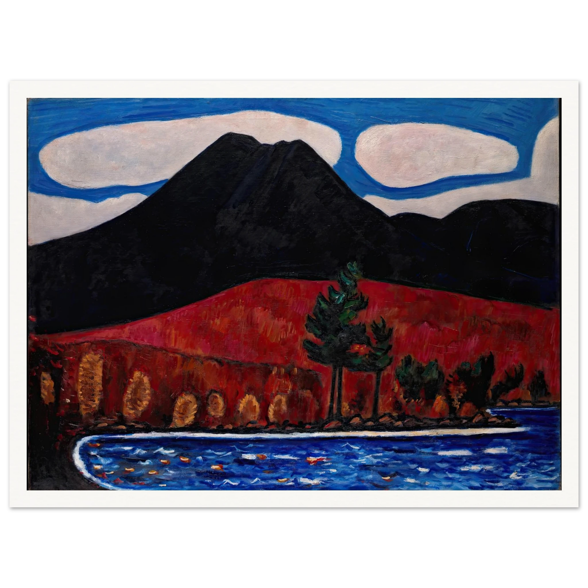 Mt. Katahdin (Maine), Autumn (1939–40) Art Print | Marsden Hartley-Quipham Collections