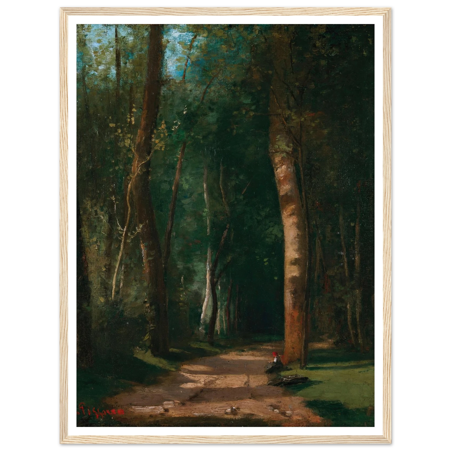 Allée Dans Une Fôret Art Print | Camille Pissarro-Quipham Collections
