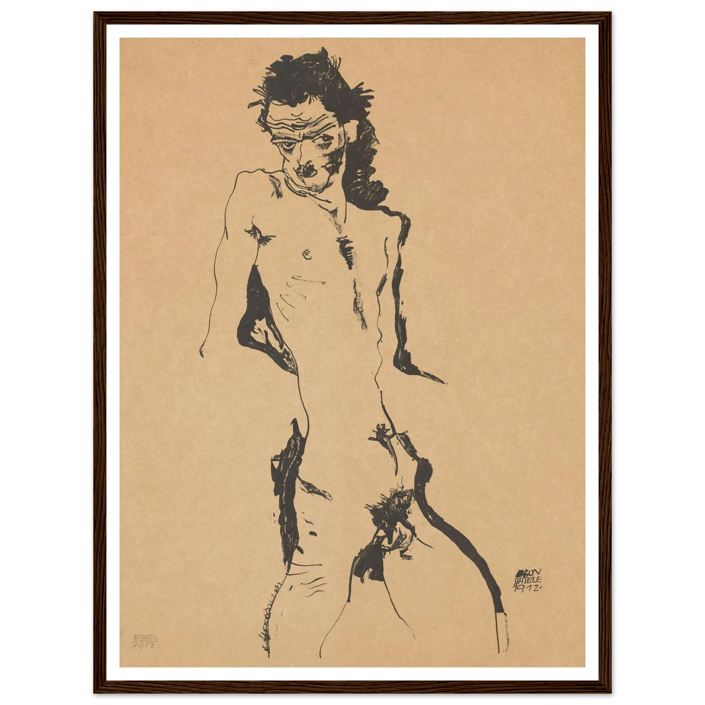 Selbstporträt (1988) Art Print | Egon Schiele-Quipham Collections