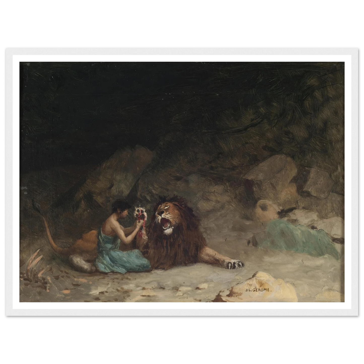 Androcles (circa 1902) Art Print | Jean Leon Gerome-Quipham Collections