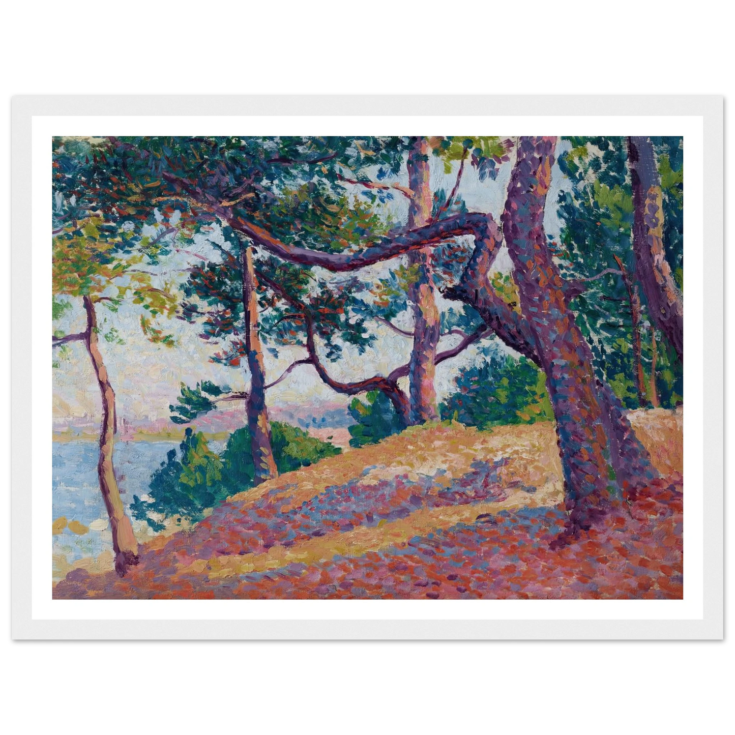 Paysage à Saint-Tropez (1892) Art Print | Maximilien Luce-Quipham Collections
