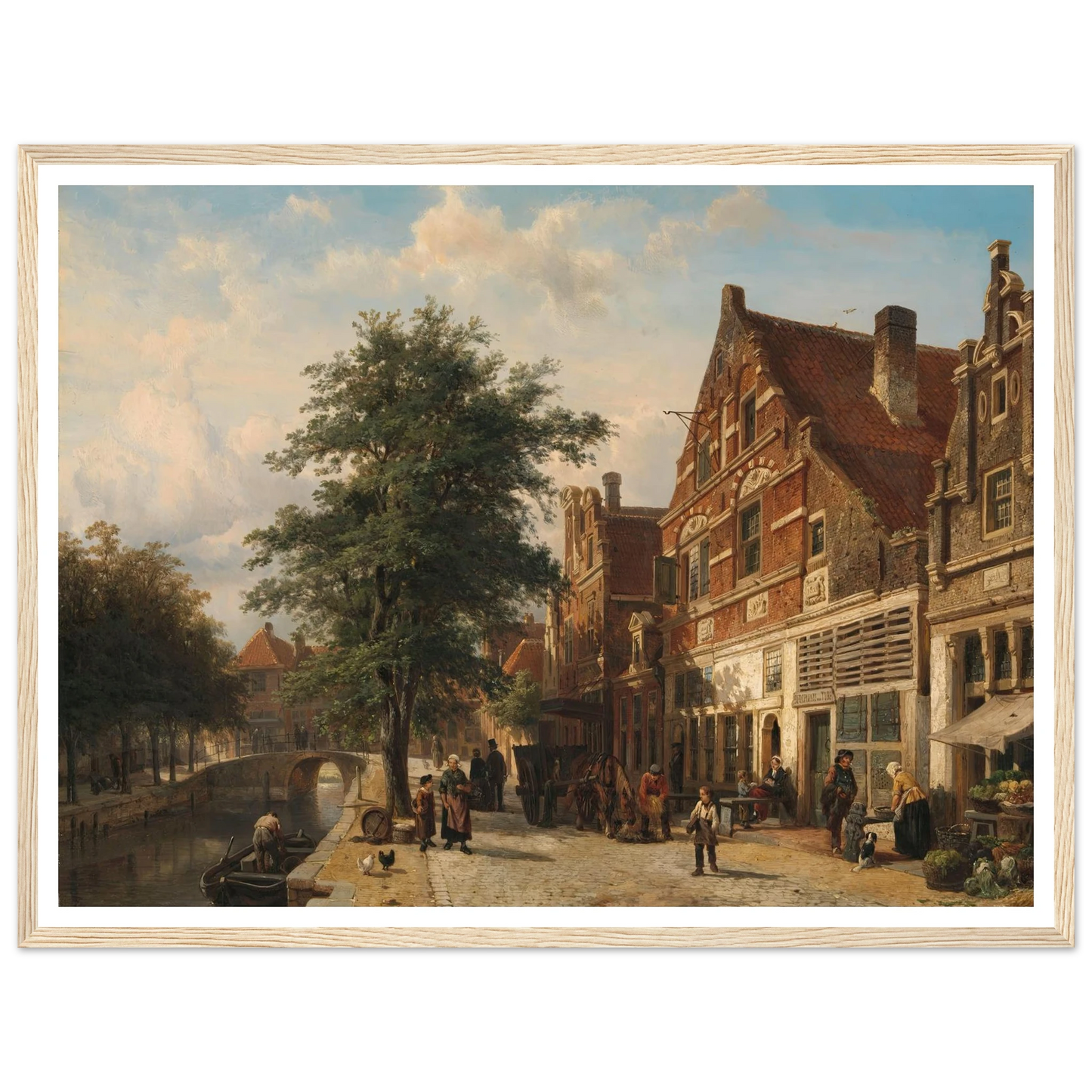 The Zuiderhavendijk, Enkhuizen (1868) Art Print | Cornelis Springer-Quipham Collections