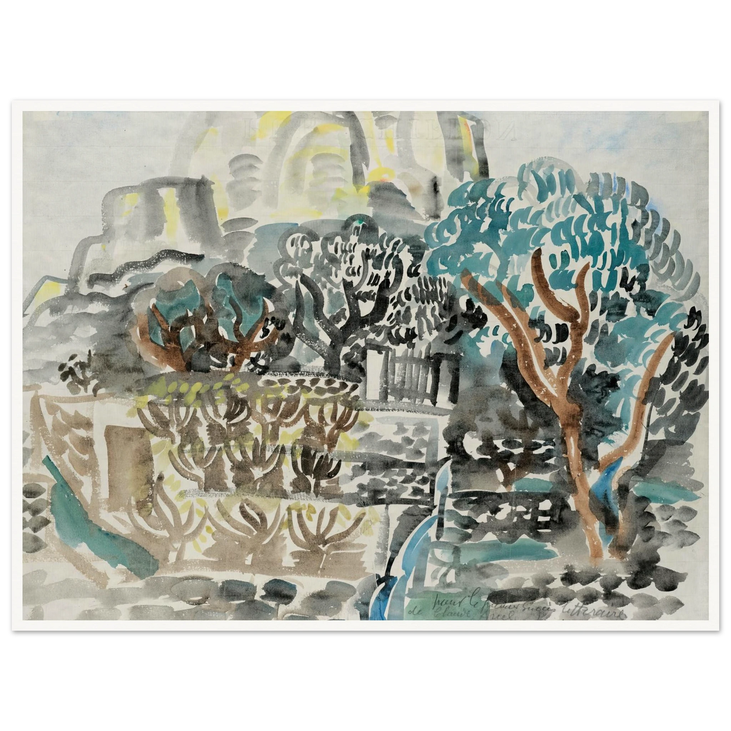 Le Baou de Saint-Jeannet (1921) Art Print | Raoul Dufy-Quipham Collections