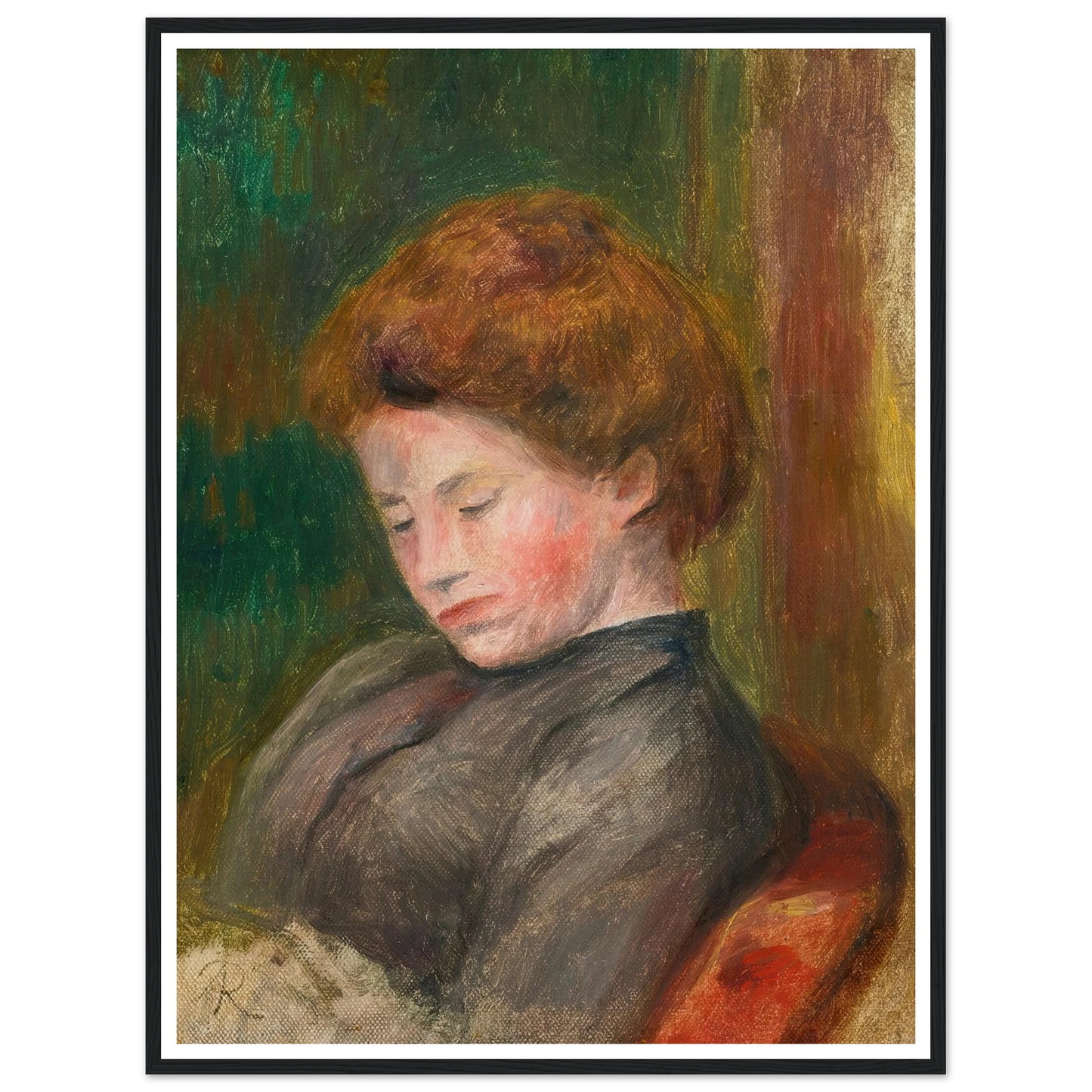 Buste De Femme (circa 1896-1900) Art Print | Pierre Auguste Renoir-Quipham Collections