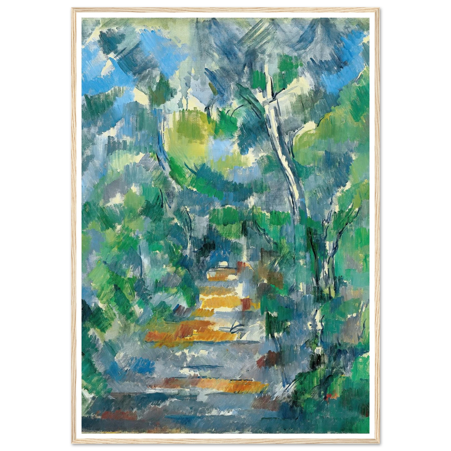 Forest Scene (Path from Mas Jolie to Château noir) (1900-1902) Art Print | Paul Cezanne-Quipham Collections