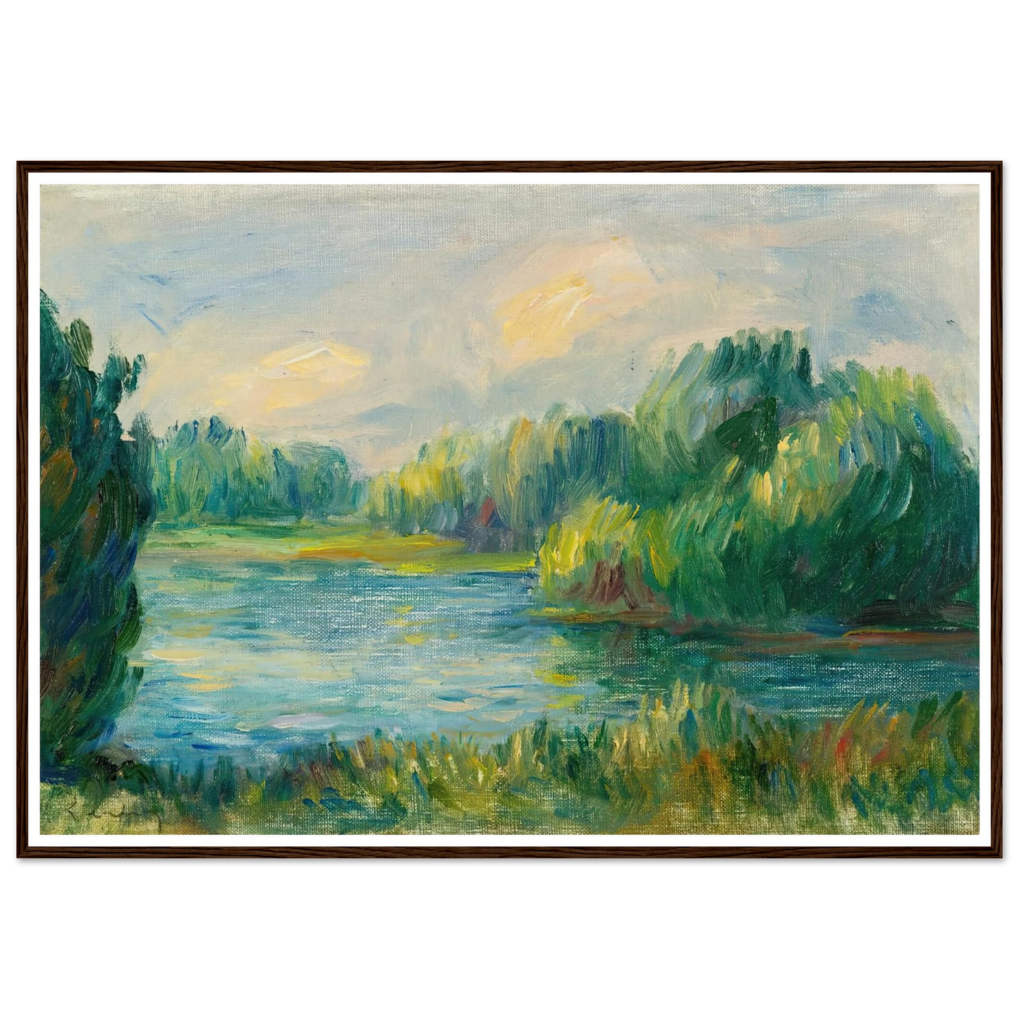 Bord De Rivière Art Print | Pierre Auguste Renoir-Quipham Collections