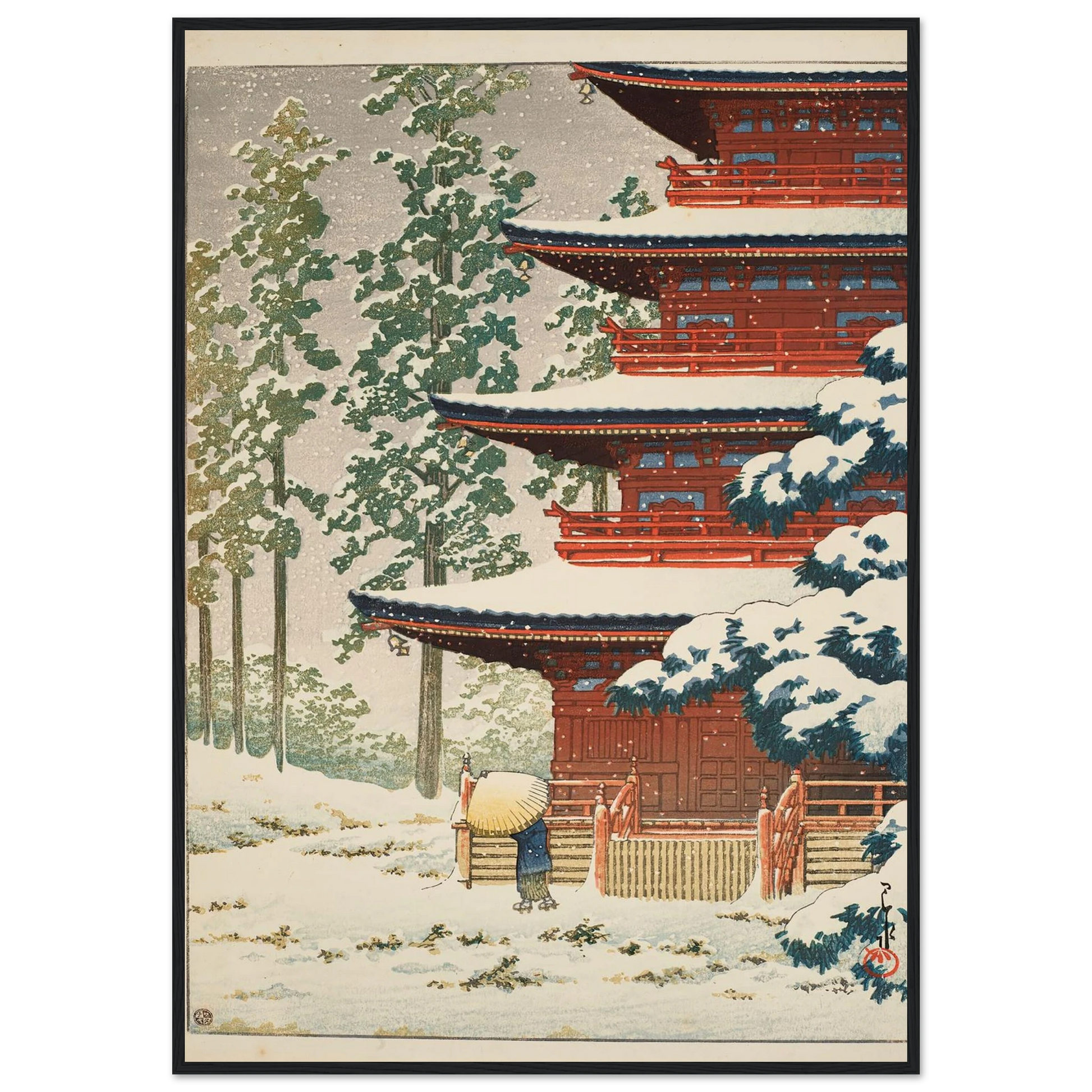 Saisho-in Temple, Hirosaki (1936) Art Print | Kawase Hasui-Quipham Collections