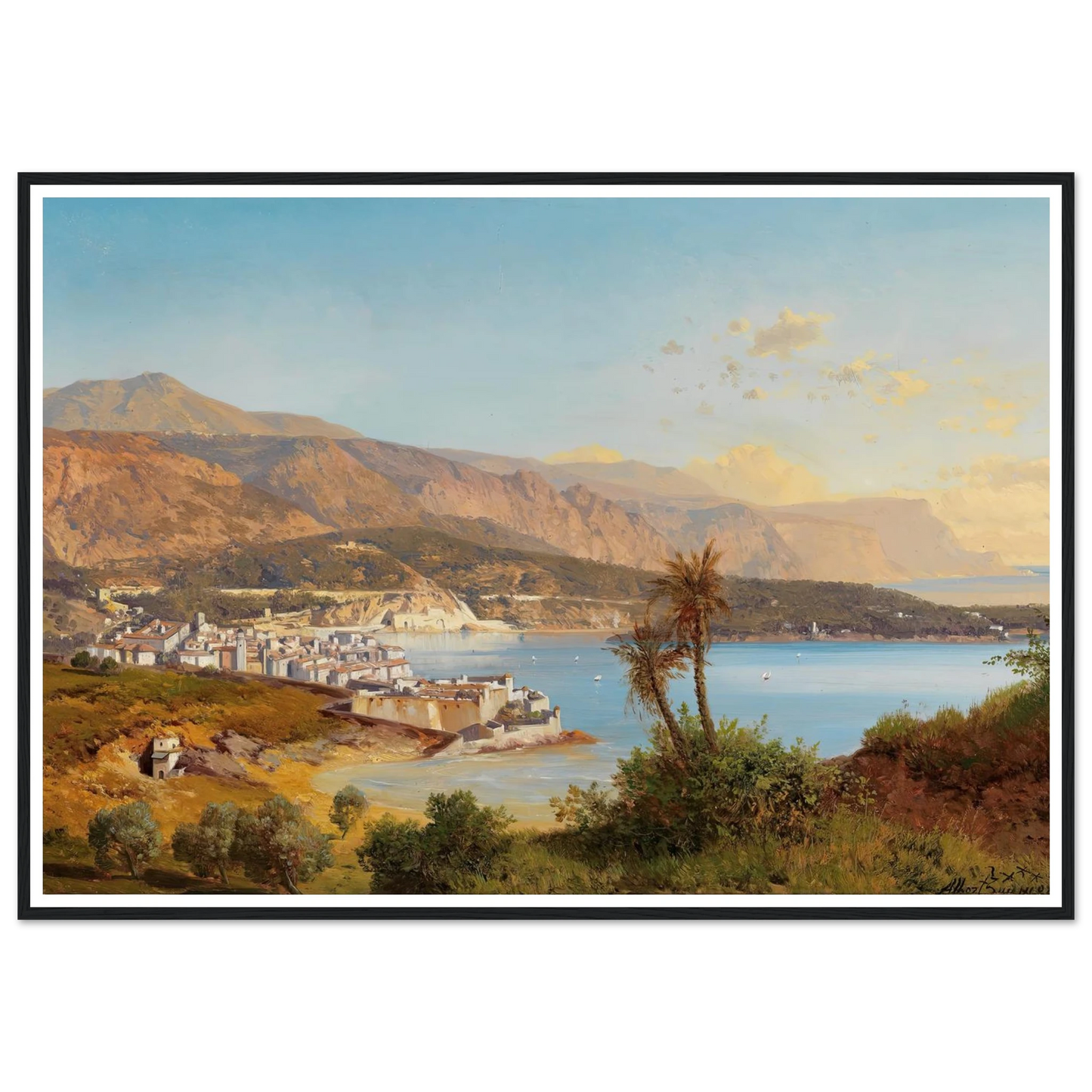 Blick über die Bucht von Villefranche-sur-Mer Art Print | Albert Zimmermann-Quipham Collections