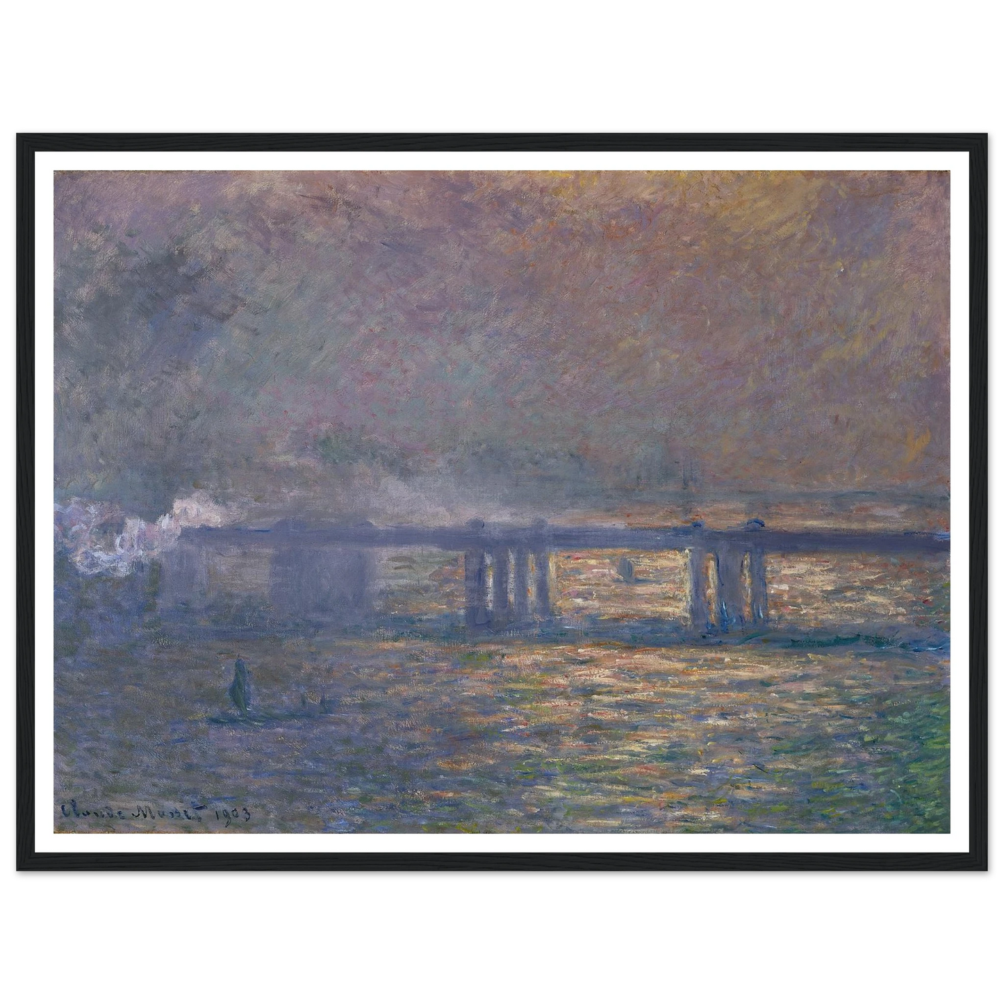 Charing Cross Bridge (1903) Art Print | Claude Monet-Quipham Collections