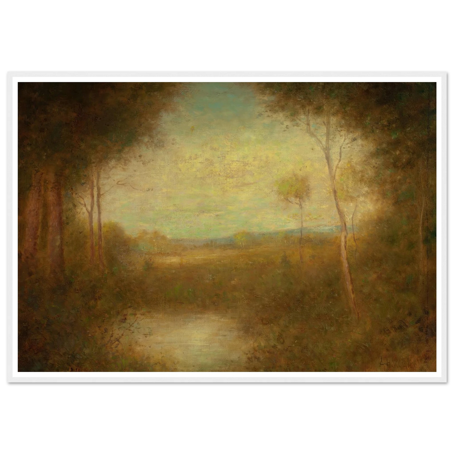 View from the Woods (1891) Art Print | Alexander Helwig Wyant-Quipham Collections