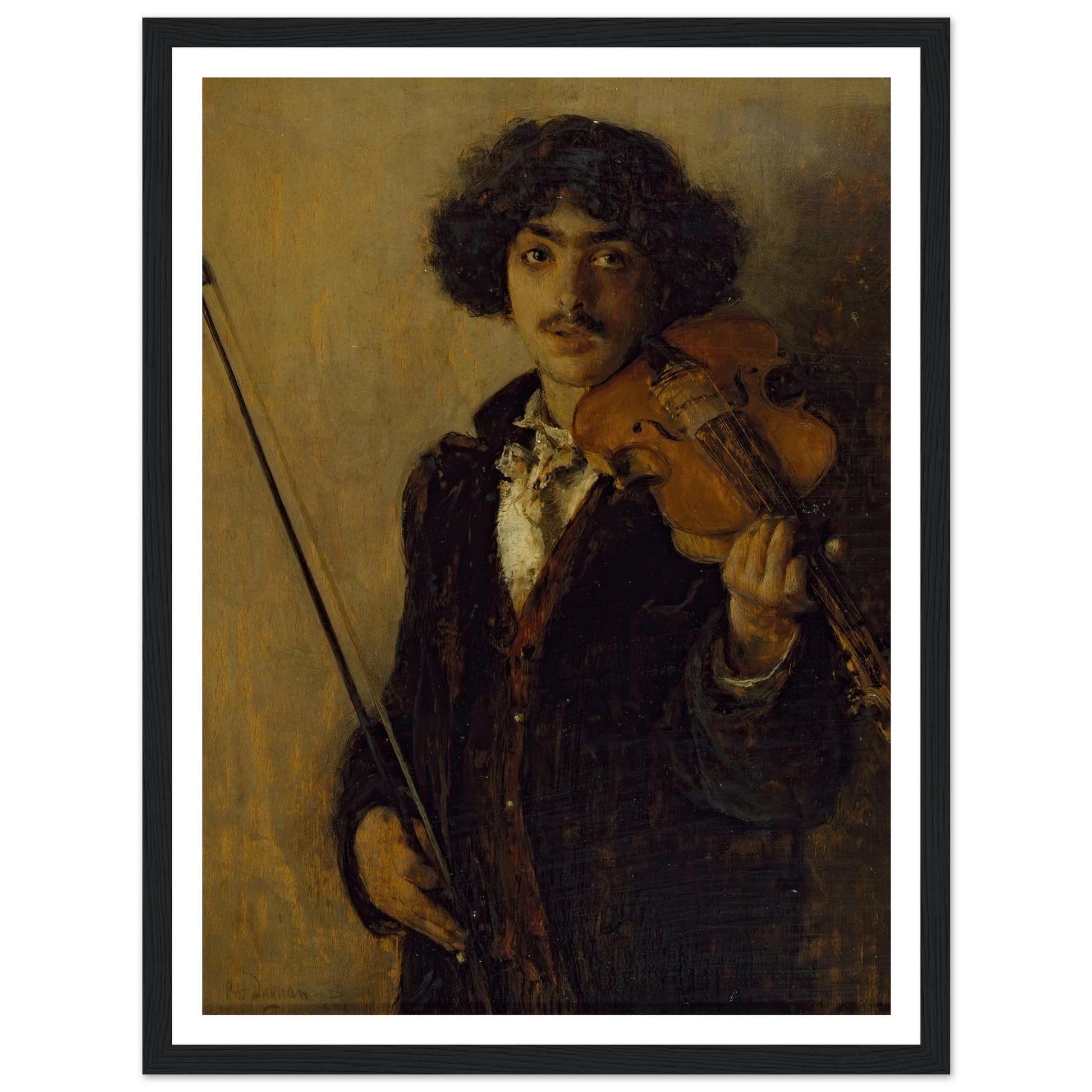 The Musician (1884) Art Print | Pascal Adolphe Jean Dagnan Bouveret-Quipham Collections