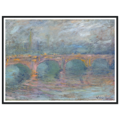 Waterloo Bridge, London at Sunset (1904) Art Print | Claude Monet-Quipham Collections