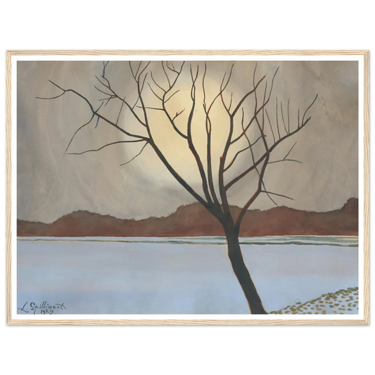 Landschap met boom op het voorplan (from 1929 until 1930) Art Print | Leon Spilliaert-Quipham Collections