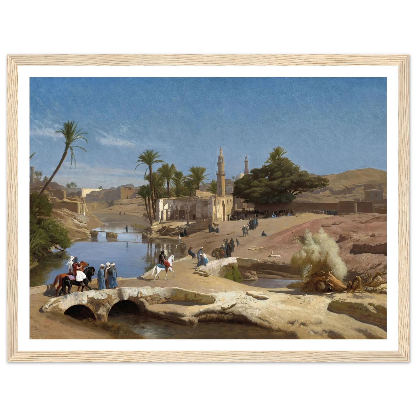 View of Medinet El-Fayoum (c. 1868-1870) Art Print | Jean Leon Gerome-Quipham Collections