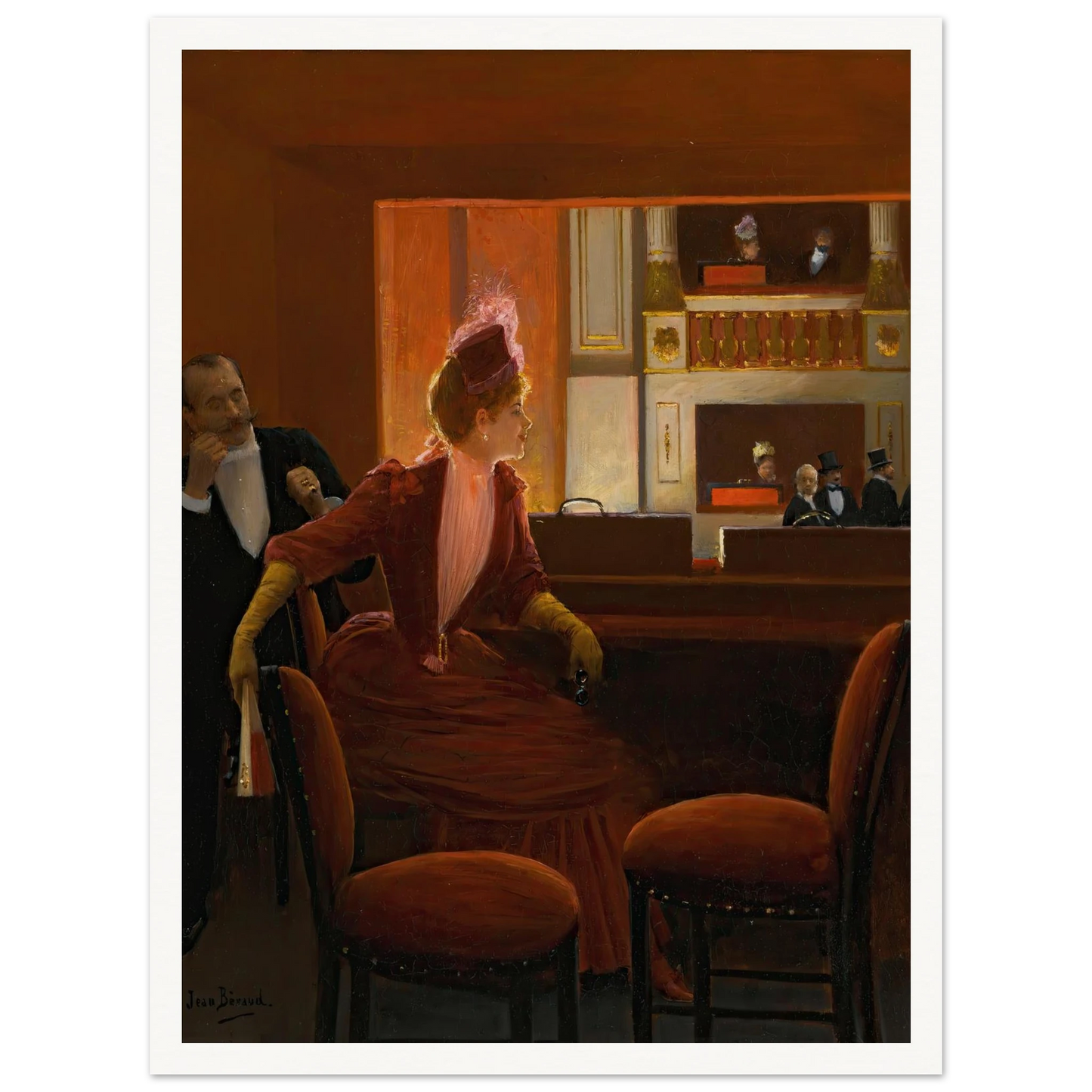 La Loge Art Print | Jean Beraud-Quipham Collections