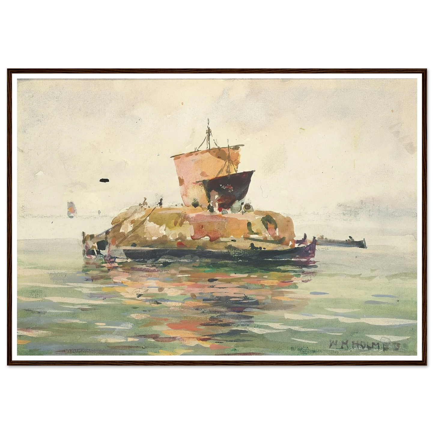 Venetian Freight Boats Art Print | William Henry Holmes-Quipham Collections