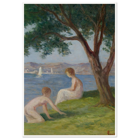 Baigneurs À St. Tropez Art Print | Maximilien Luce-Quipham Collections