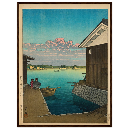 Hizen Yobuko no asa (Morning in Yobuko, Hizen) (1948) Art Print | Kawase Hasui-Quipham Collections