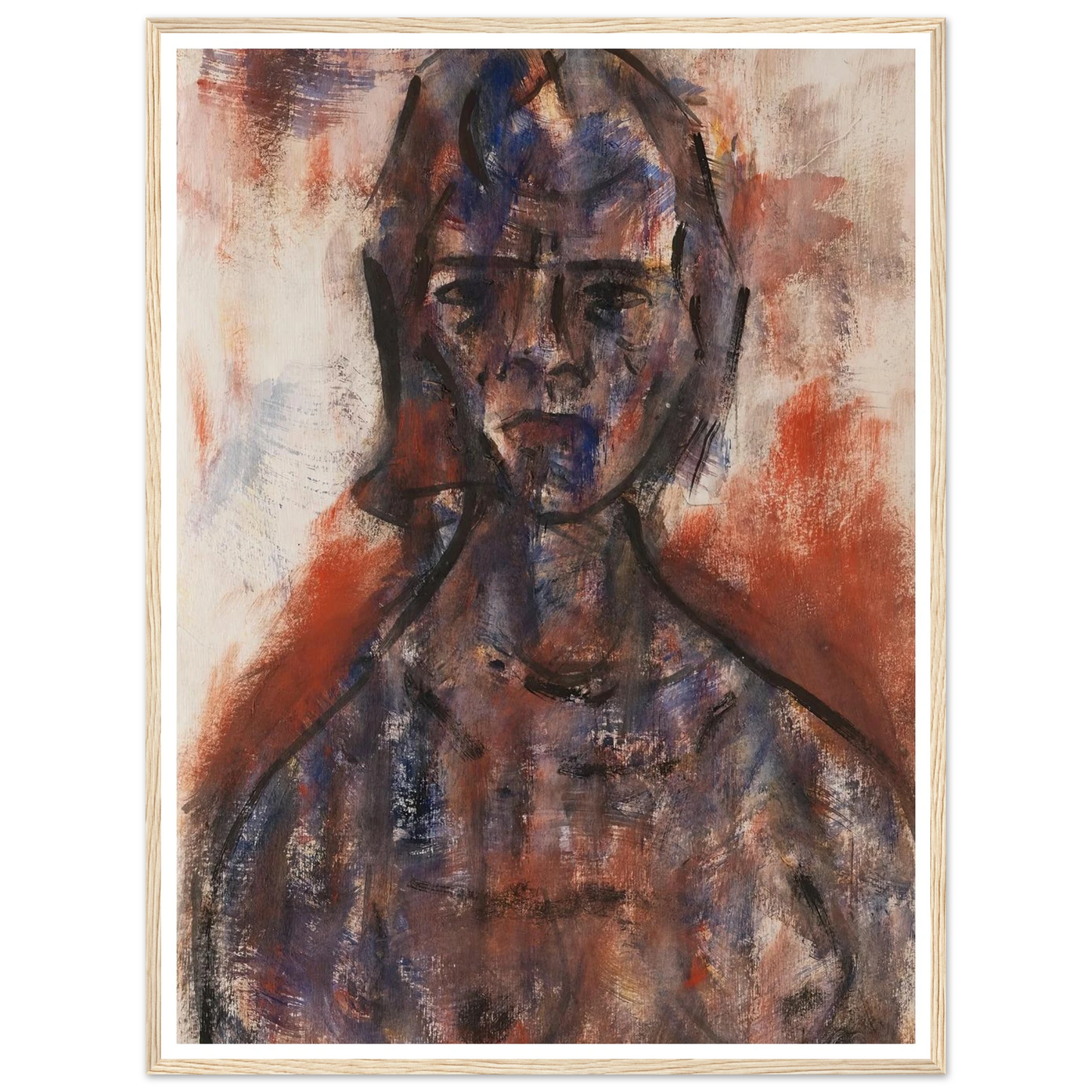 Aktstudie (1920) Art Print | Christian Rohlfs-Quipham Collections