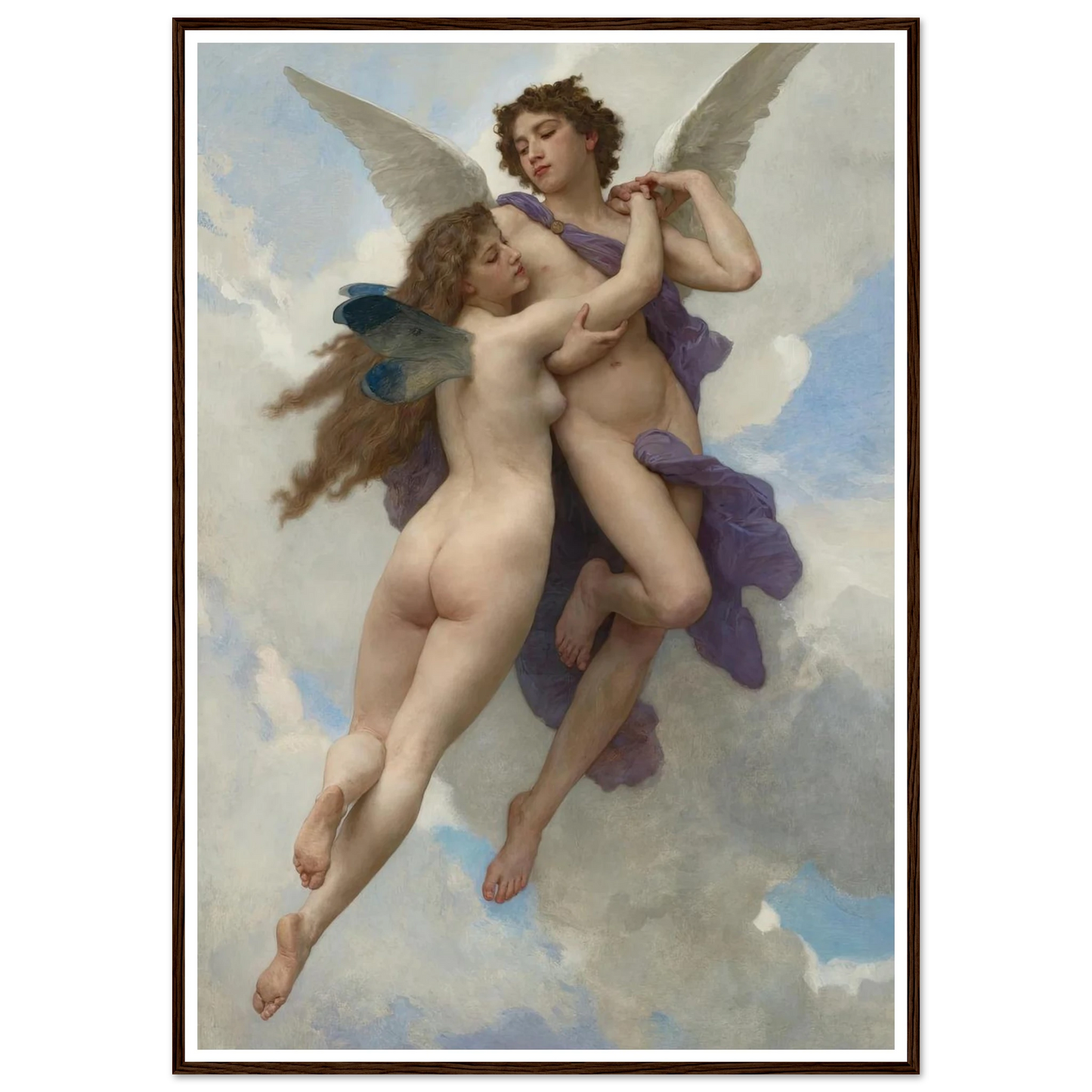 L’amour et psyché (1899) Art Print | William Bouguereau-Quipham Collections