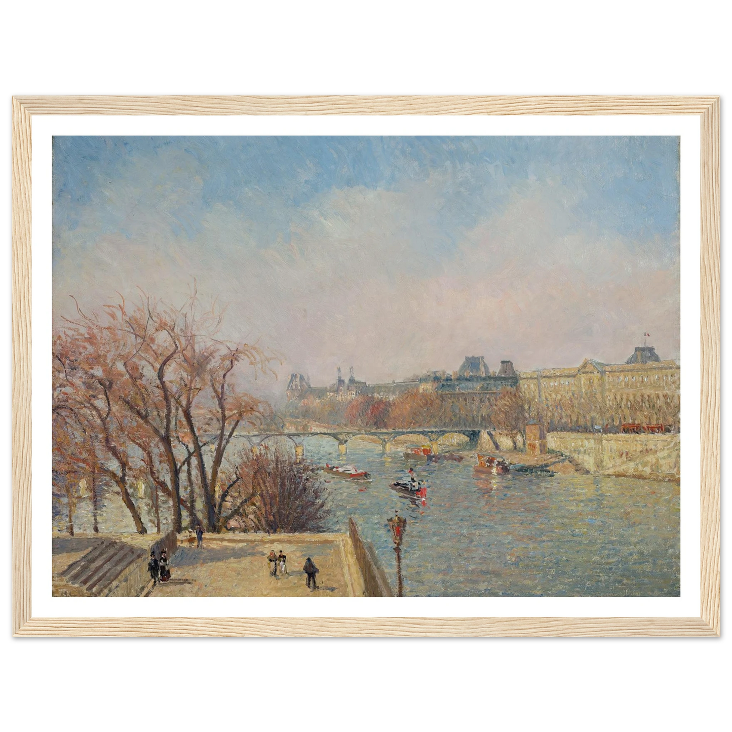 The Louvre, Morning, Sunlight (1901) Art Print | Camille Pissarro-Quipham Collections